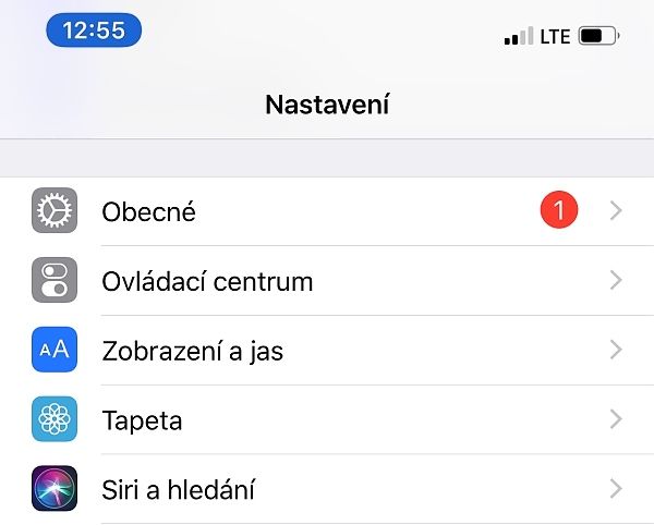 Nefunguje fotoaparát