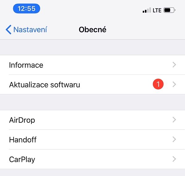 Nefunguje fotoaparát