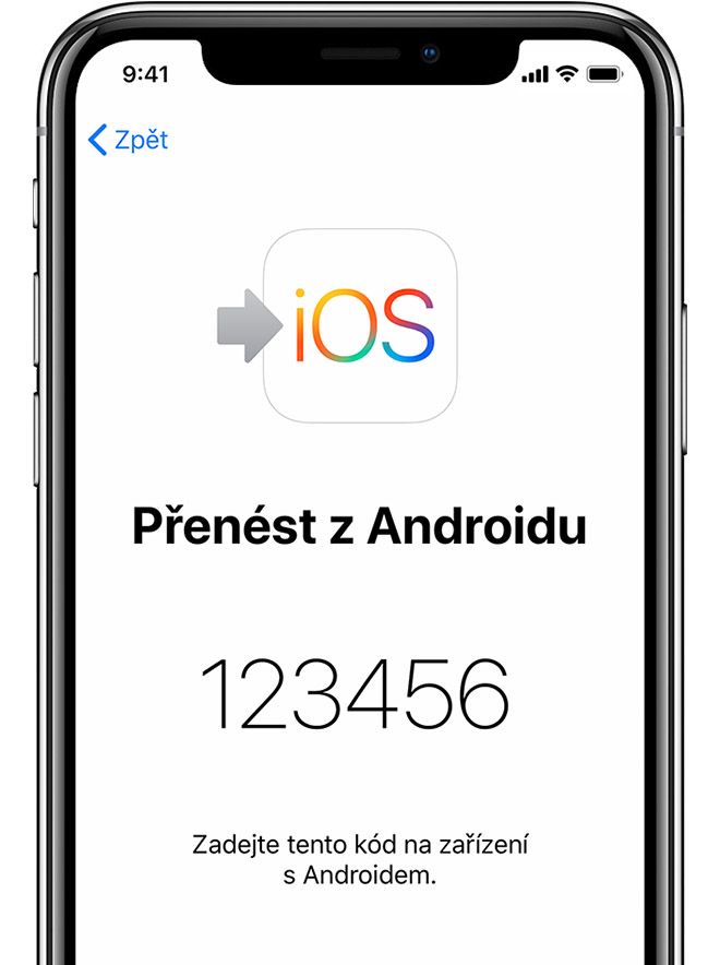 Přenos dat z Androidu do iPhonu